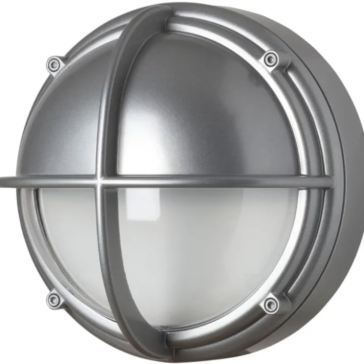 Louis Poulsen skotlampe, 3000K, halvskærmet, klar aluminium