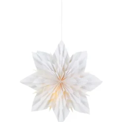 Markslöjd Neela julestjerne med lys, 48 cm, hvid