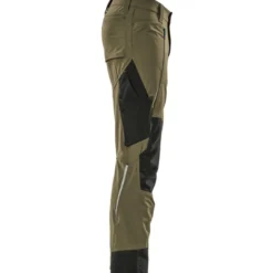 Mascot Advanced arbejdsbukser med stretch, grøn, str. 76C56