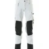 Mascot Advanced arbejdsbukser med stretch, hvid, str. 82C62
