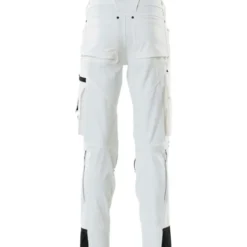 Mascot Advanced arbejdsbukser med stretch, hvid, str. 82C62