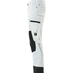 Mascot Advanced arbejdsbukser med stretch, hvid, str. 82C62