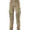 Mascot Advanced arbejdsbukser med stretch, khaki, str. 76C46