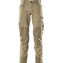 Mascot Advanced arbejdsbukser med stretch, khaki, str. 76C46