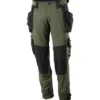 Mascot Advanced håndværkerbukser med stretch, grøn, str. 76C51