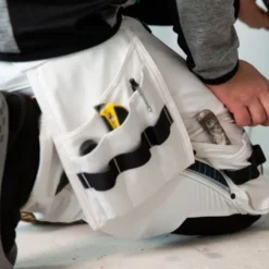 Mascot Advanced håndværkerbukser med stretch, hvid, str. 82C45