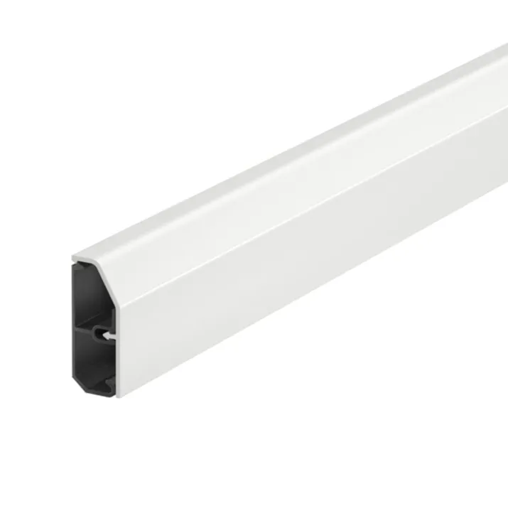 2 meter Rehau fodpanel, SL 20/70 mm, hvid