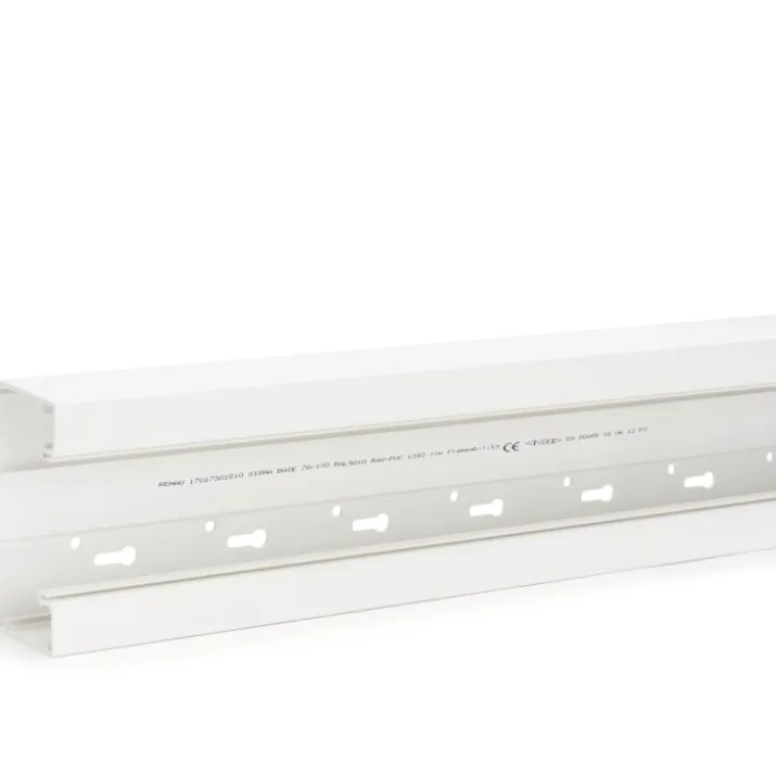 2 meter Rehau Signa kanalbund, Base 70/110 mm, perlehvid