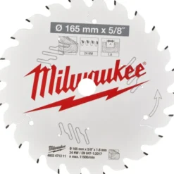 Milwaukee rundsavklinge til træ, Ø165/15,87 mm, 24 tpi