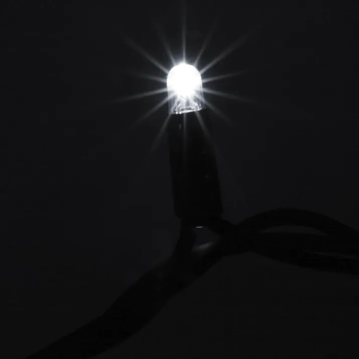 MK Ice Lite LED lyskæde, 102 varmhvid, 12 koldhvid, 230V