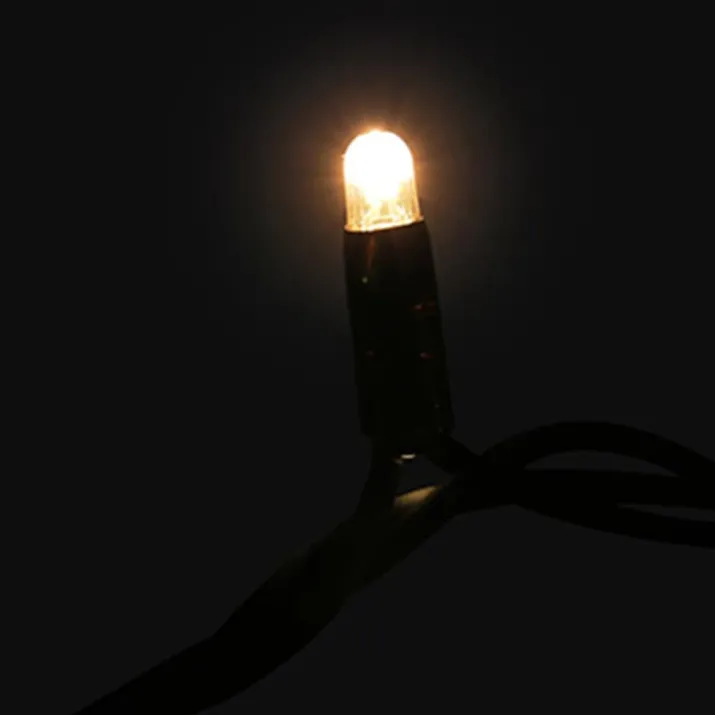 MK String Lite LED lyskæde, 120 varmhvid, 230V, 12 meter, sort