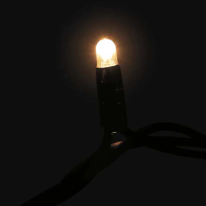 MK String Lite LED lyskæde, 120 varmhvid, 230V, 20 meter., sort