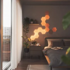 Nanoleaf Elements Wood Hexagons udvidelsespakke, 3 paneler