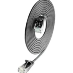 Net-com patchkabler U/UTP kat.6 0,15 meter, Ø2,8 mm, sort