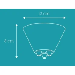 Nielsen Light baldakin, 3 udgange, sort