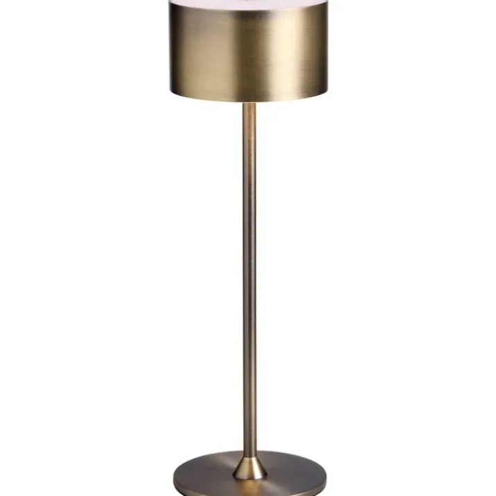 Nielsen Light Bistro genopladelig bordlampe, antik messing