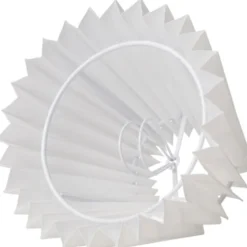 Nielsen Light Emma Hacienda Plisse lampeskærm, hvid, H11,5 cm