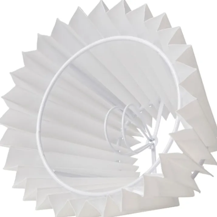 Nielsen Light Emma Hacienda Plisse lampeskærm, hvid, H11,5 cm