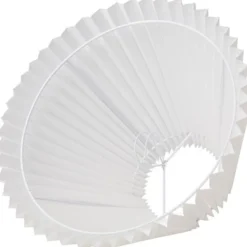 Nielsen Light Emma Hacienda Plisse lampeskærm, hvid, H19 cm