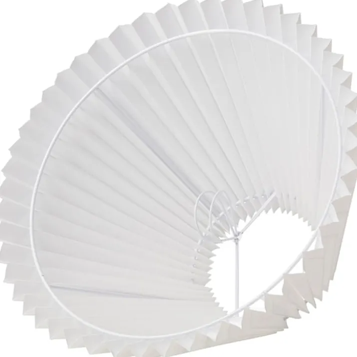 Nielsen Light Emma Hacienda Plisse lampeskærm, hvid, H19 cm