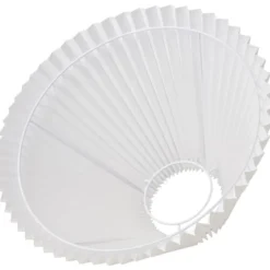 Nielsen Light Emma Hacienda Plisse lampeskærm, hvid, H22 cm