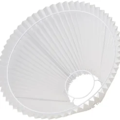 Nielsen Light Emma Hacienda Plisse lampeskærm, hvid, H24,5 cm