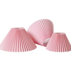 Nielsen Light Emma Hacienda Plisse lampeskærm, lyserød, H19 cm