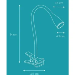 Nielsen Light Eye klemmelampe, sort