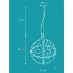Nielsen Light Galaxy lysekrone, kobber