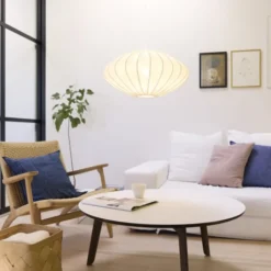 Nielsen Light Jasmin Ellipse pendel, hvid ledning, hvid