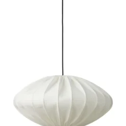 Nielsen Light Jasmin Ellipse pendel, sort ledning, hvid
