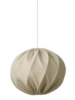 Nielsen Light Jasmin pendel, hvid ledning, sand
