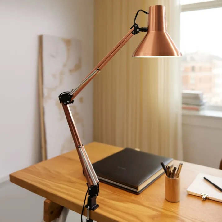 Nielsen Light Jensen arkitektlampe, kobber