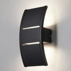 Nielsen Light Lærk udendørs væglampe, sort