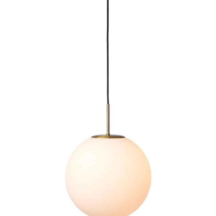 Nielsen Light Nora cafependel, opal/messing, Ø30 cm