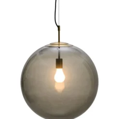 Nielsen Light Nora cafependel, røgfarvet/messing, Ø50 cm