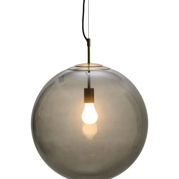 Nielsen Light Nora cafependel, røgfarvet/messing, Ø50 cm