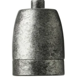 Nielsen Light porcelænsfatning, galvaniseret stål