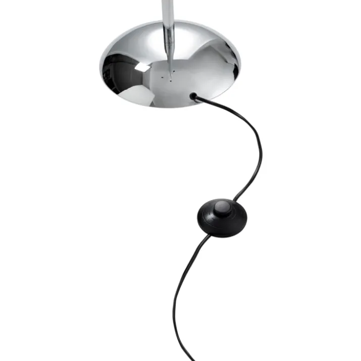Nielsen Light Salsa gulvlampe, krom med grøn nuancer skærme