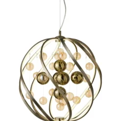 Nielsen Light Solar lysekrone, antik messing