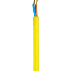 Nielsen Light stofledning, 2x0,75 mm², 4 meter, gul