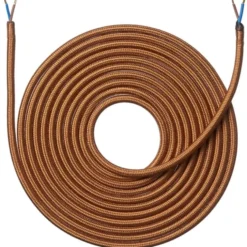 Nielsen Light stofledning, 2x0,75 mm², 4 meter, kobber