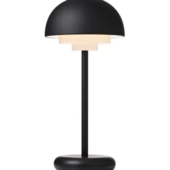 Nielsen Light Toscana genopladelig bordlampe, sort