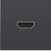 Niko HDMI udtag connector for stikmontering, antrasit