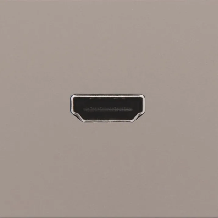 Niko HDMI udtag connector for stikmontering, bronze