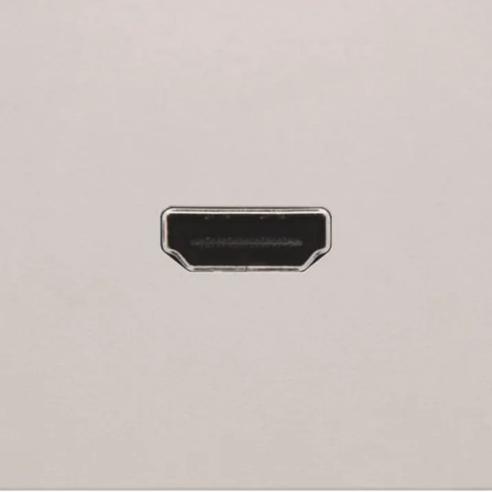 Niko HDMI udtag connector for stikmontering, lysegrå