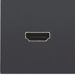 Niko HDMI udtag med terminaler for ledningsmontering, antrasit