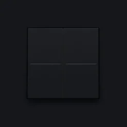 Niko Pure kontakt/lysdæmper til Philips Hue, sort stål