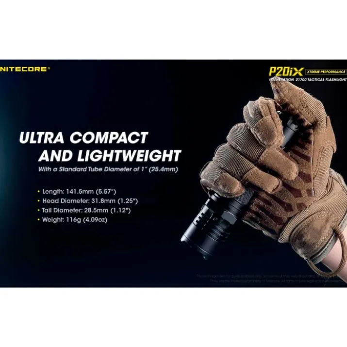 Nitecore P20IX genopladelig lommelygte
