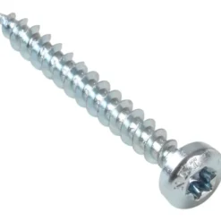 NKT Spun+ skrue, elforzinket, panhoved, 4,0x35 mm, 200 stk